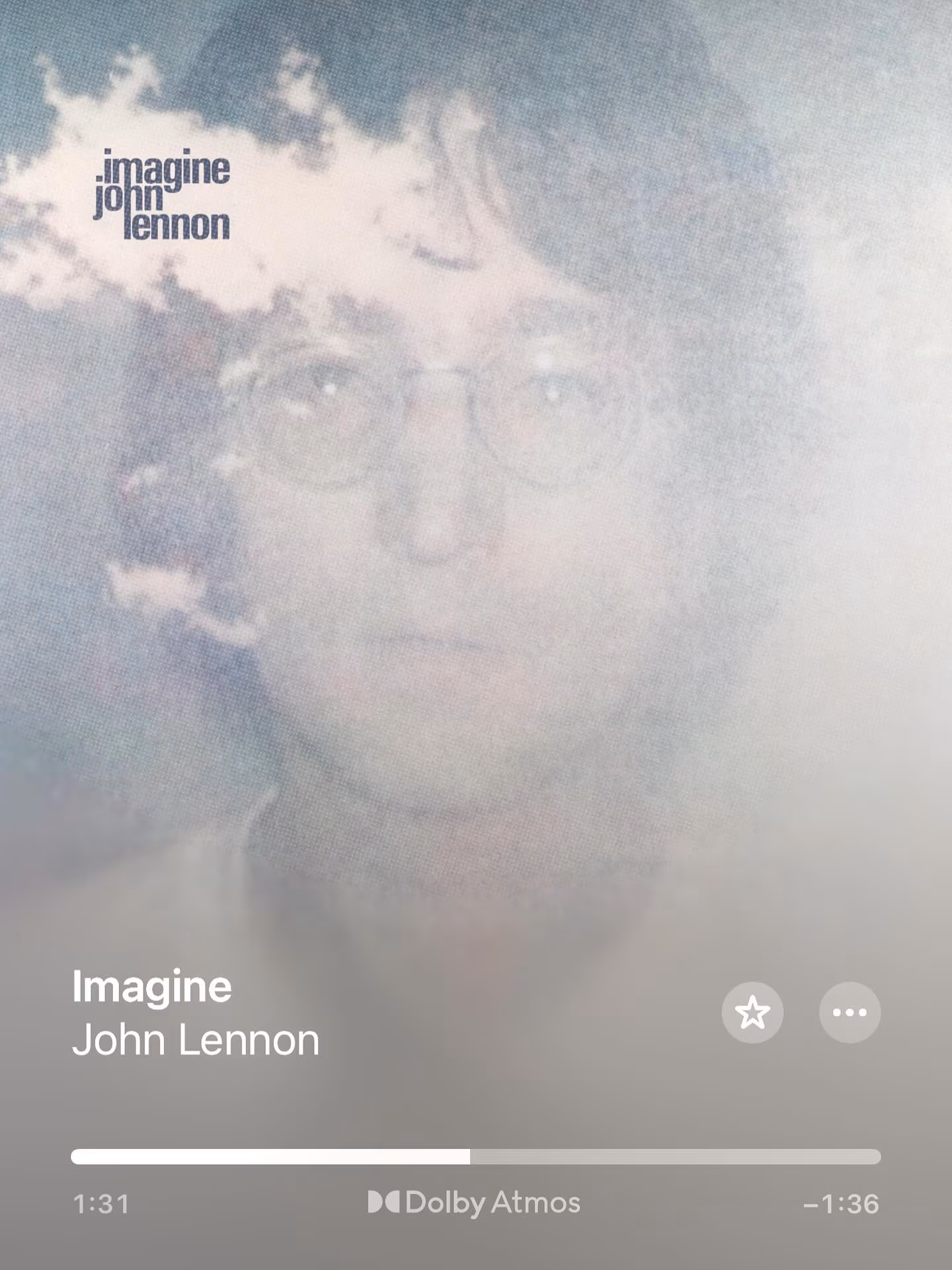 Actor echoes John’s vision of togetherness displaying lyrics against a warm tranquil sunset.