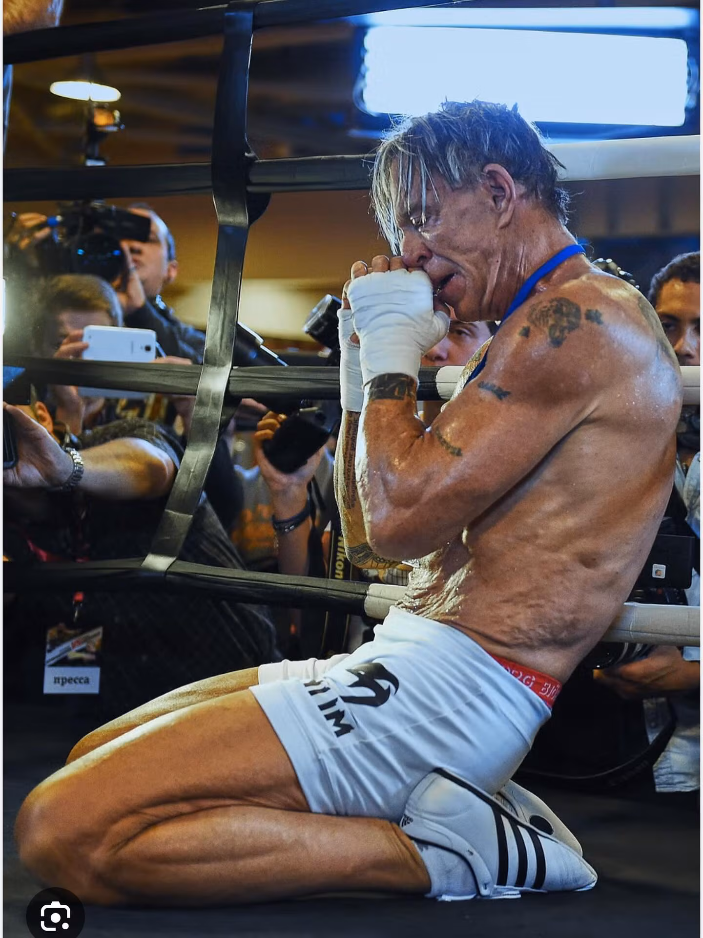 Mickey Rourke Shares Intense Gym Training Snapshot Hollywood icon revives fighting roots with fresh daily boxing drills and raw reflections!!
