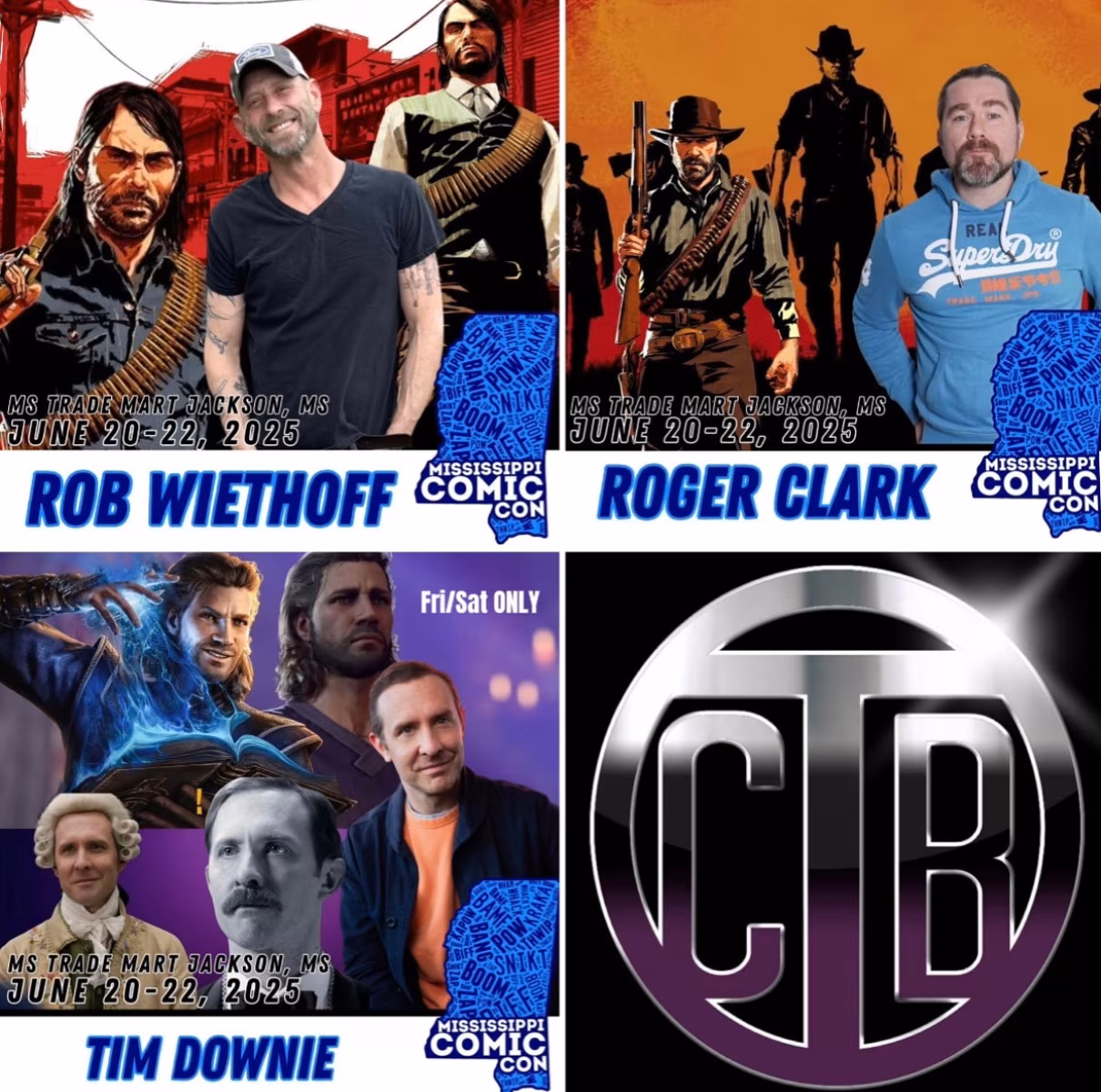 Mississippi Comic Con Welcomes Roger Clark This Weekend Voice actor behind Arthur Morgan meets fans with Tim Downie at state’s annual culture fest