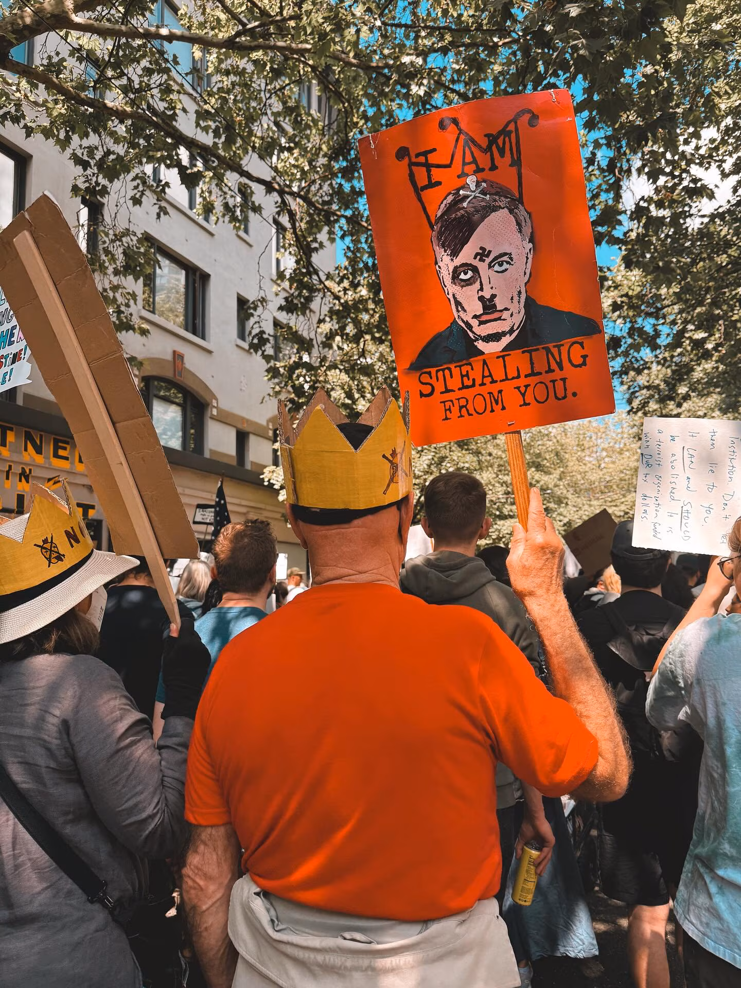 Nicole Gale Anderson Leads No Kings Day Doggie Protest