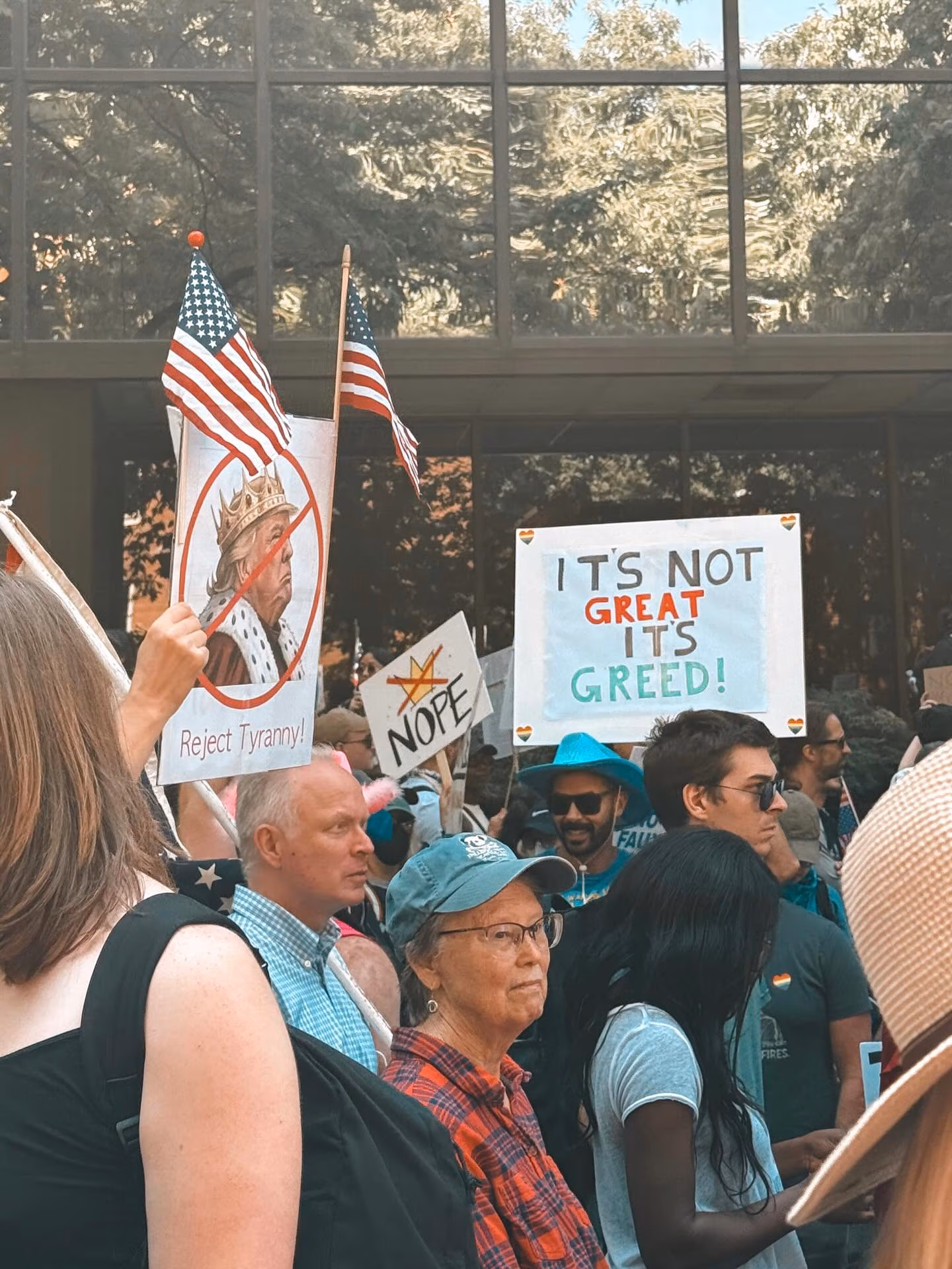 Nicole Gale Anderson Leads No Kings Day Doggie Protest