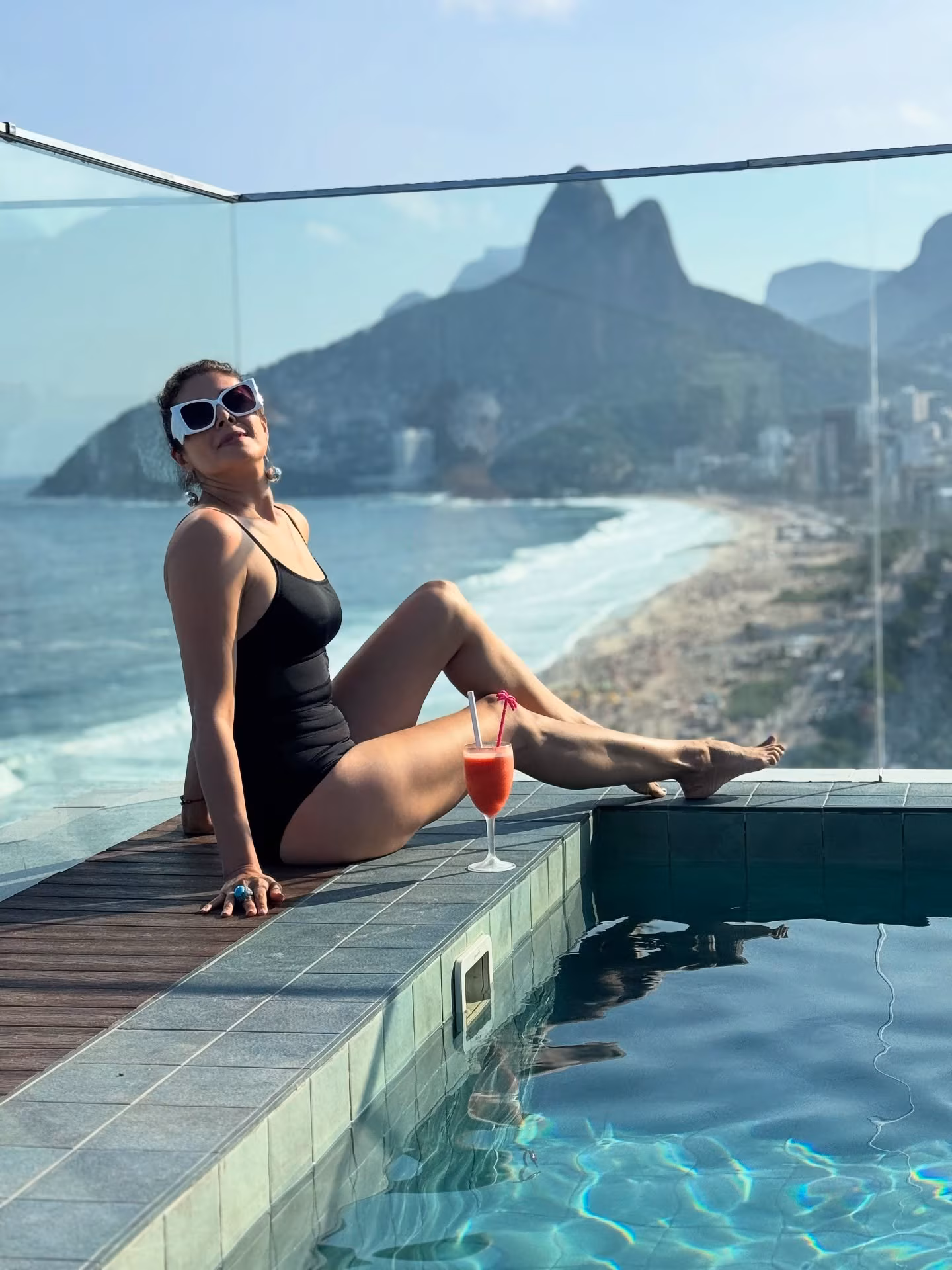 Pooja Batra Soaks Up Breathtaking Views at Ipanema Beach