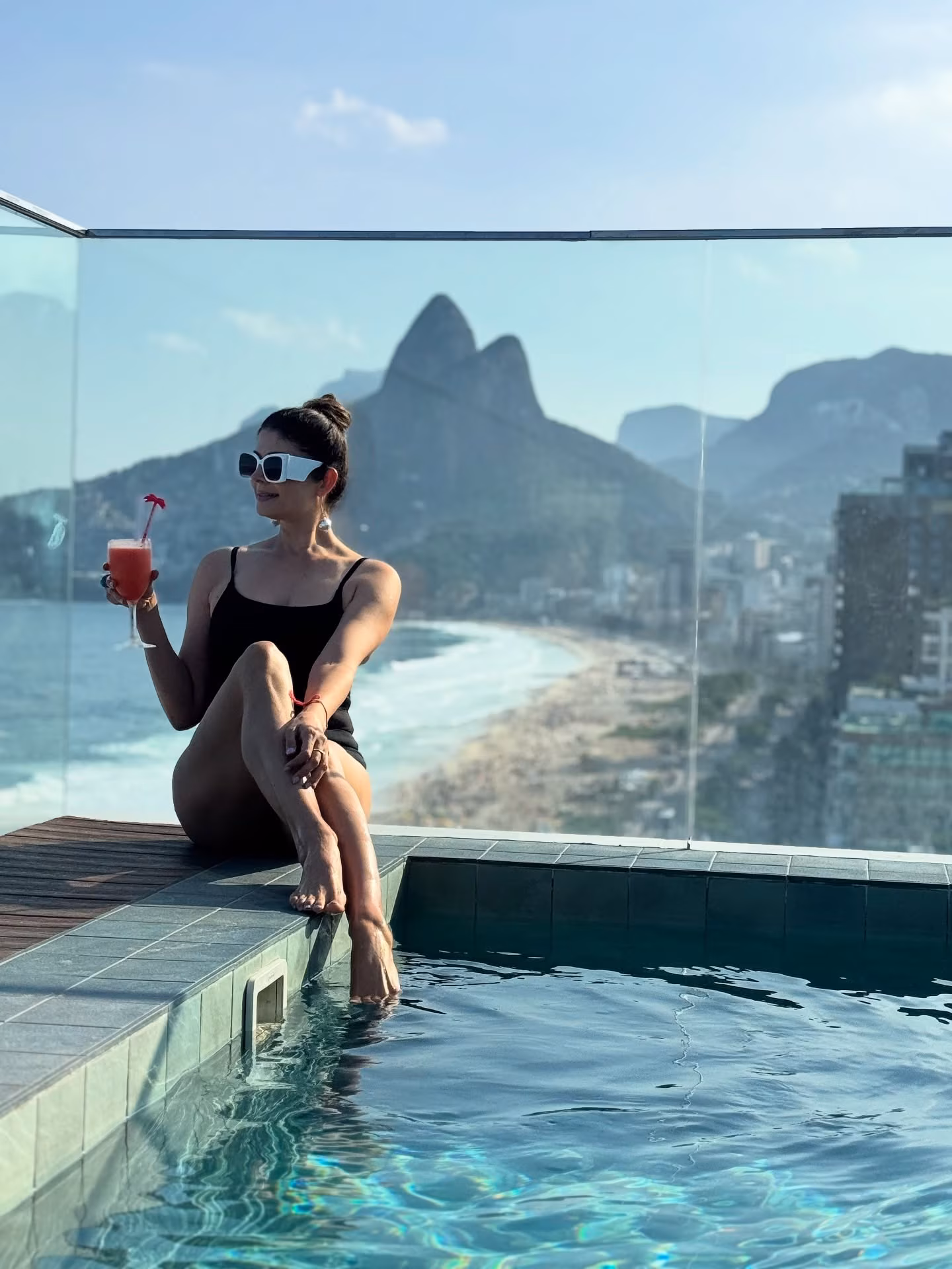 Pooja Batra Soaks Up Breathtaking Views at Ipanema Beach