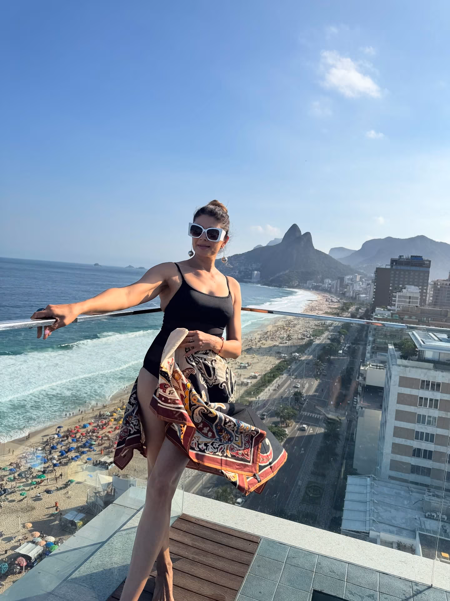 Pooja Batra Soaks Up Breathtaking Views at Ipanema Beach