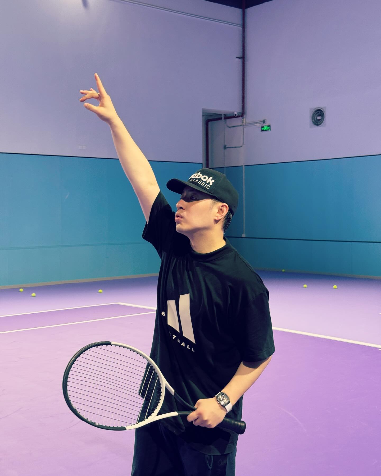 Will Pan Shows Off Tennis Moves