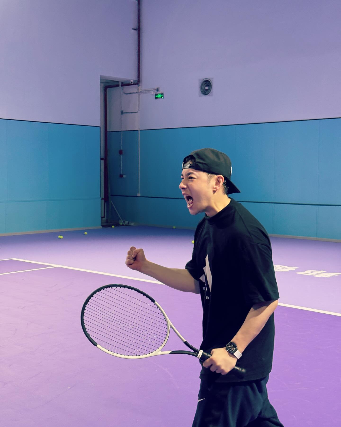 Will Pan Shows Off Tennis Moves